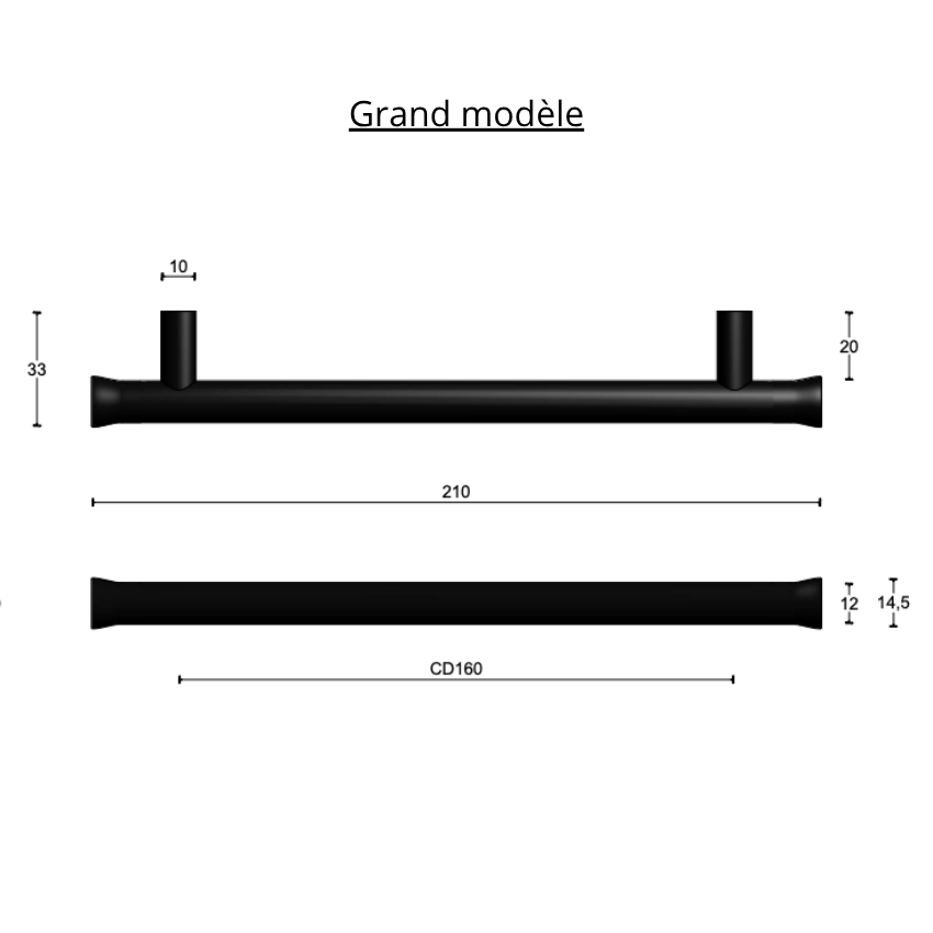 Poignée de meuble Nour