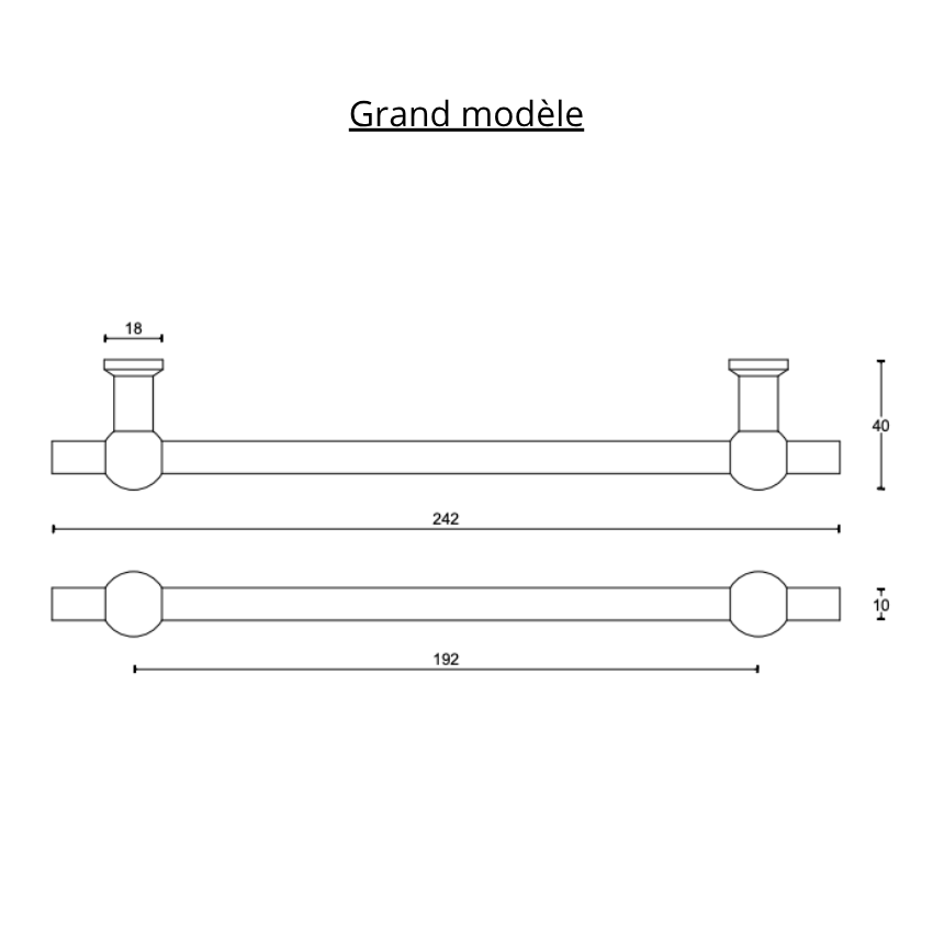 Poignée de meuble Ferrovia