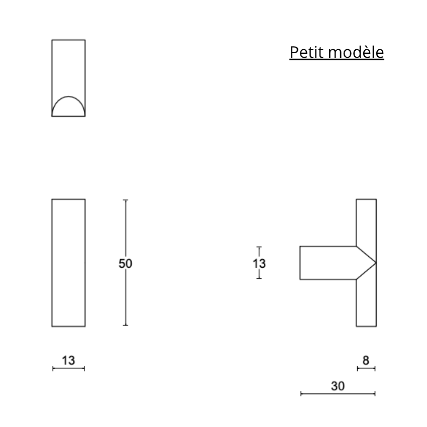 Bouton de meuble Arc