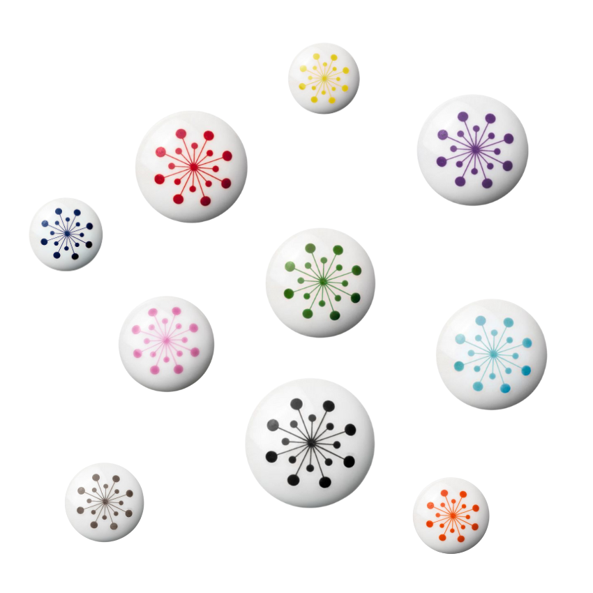 Patère murale / Bouton de meuble Fleurette