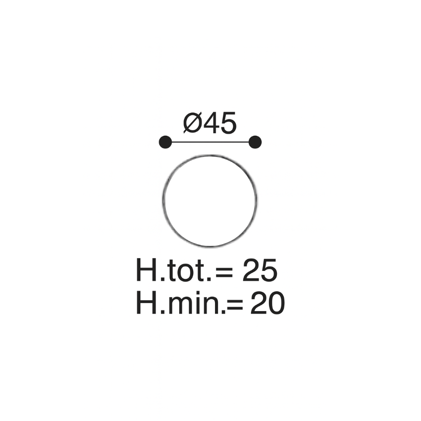 Bouton de meuble Martelé rond