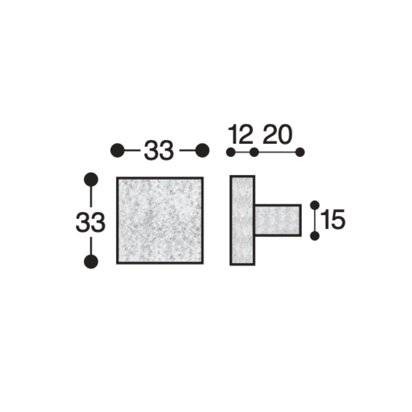 Bouton de meuble Monza
