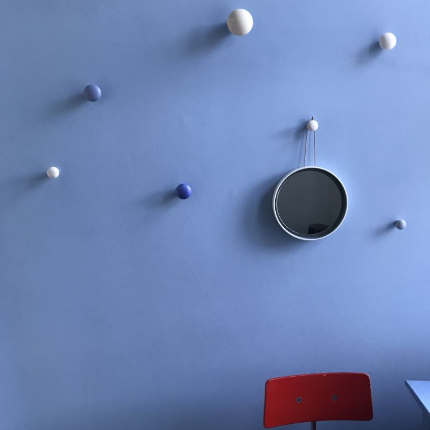 Patère murale Isabelle en Porcelaine Bouton de meuble Brillant