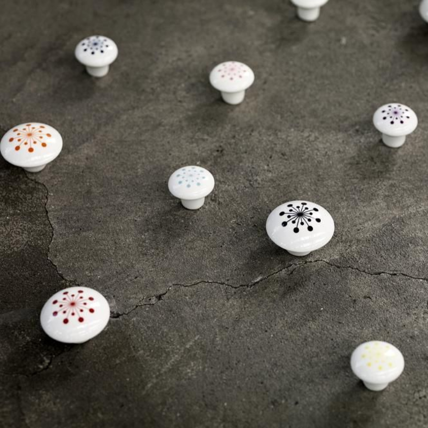 Patère murale / Bouton de meuble Fleurette