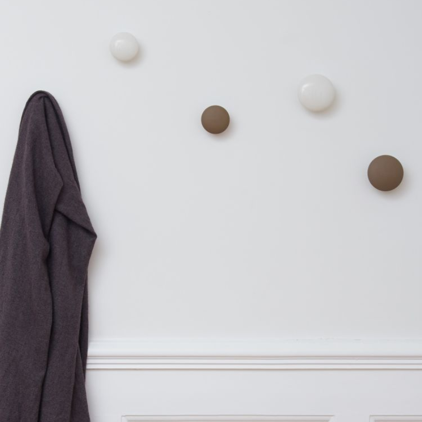 Patère murale Isabelle en Porcelaine Bouton de meuble Brillant