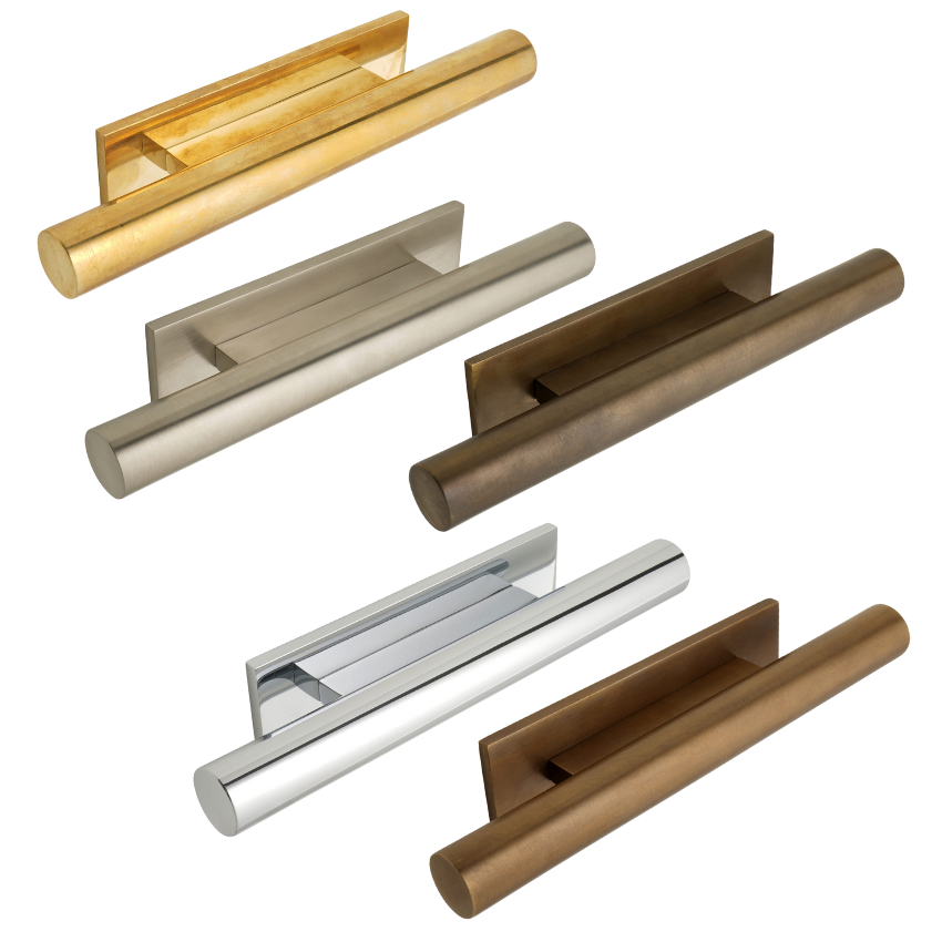 Poignée de meuble Albane Laiton massif Bauhaus