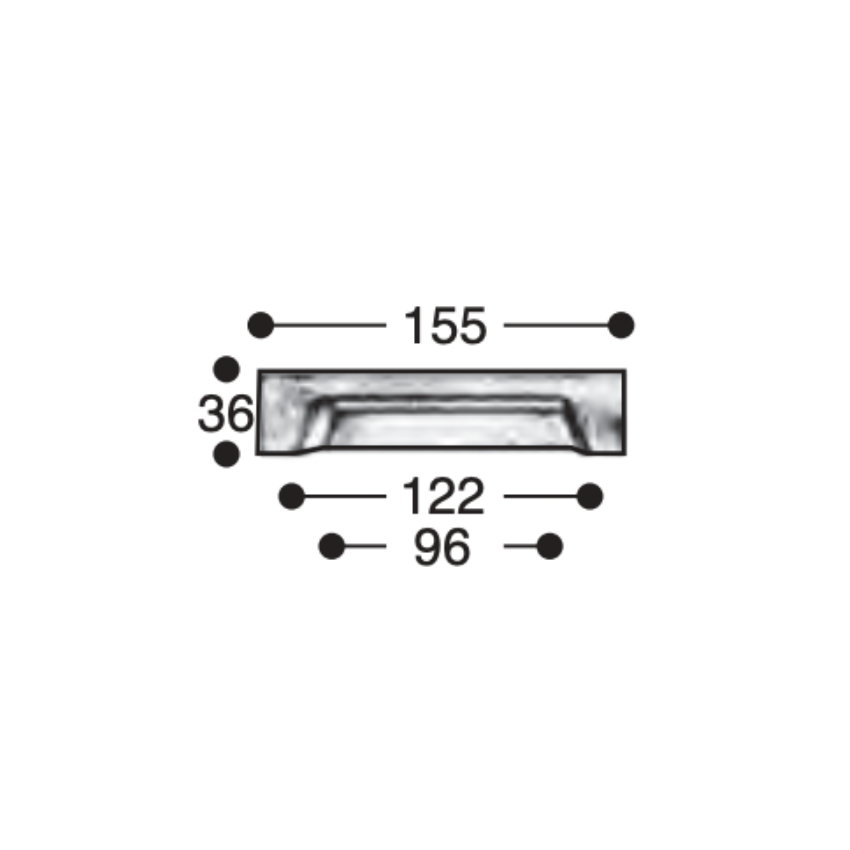 Poignée de meuble Coquille Mantoue