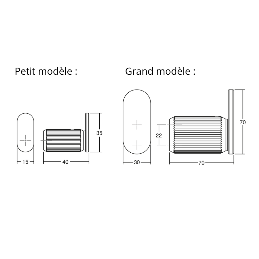 Patère murale Bronx