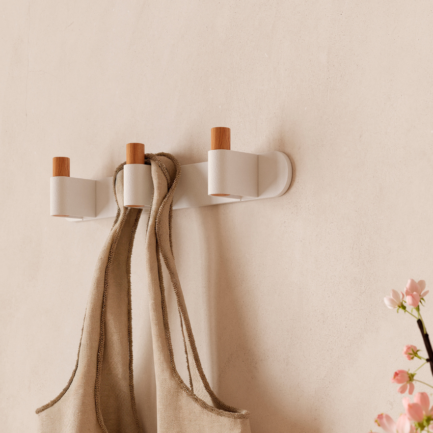 Patère murale triple Léna