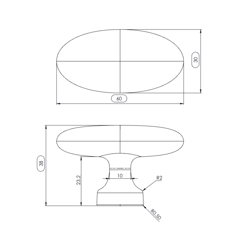 Bouton de Meuble Toulouse T