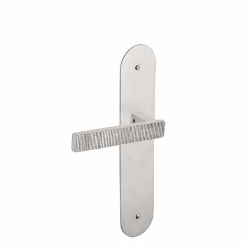 Paire de poignées de portes Jack Plaques ovales Laiton Paire de poignées de portes Jack Plaques ovales Laiton