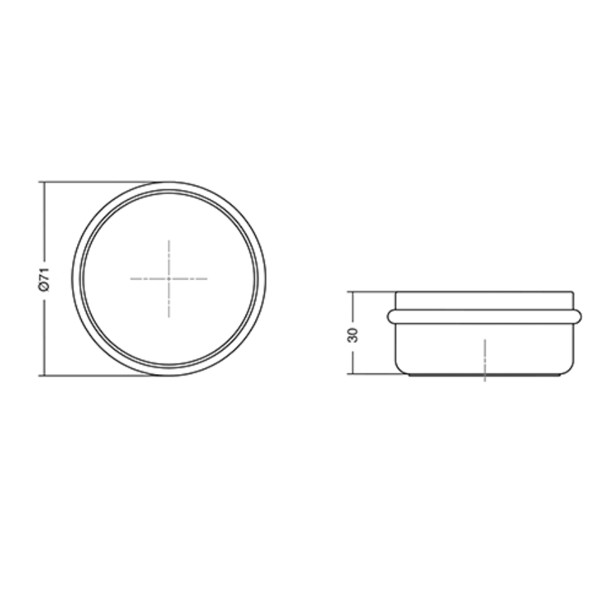 Butée de porte Sailor Bois 71 mm Adhésive ou à vis