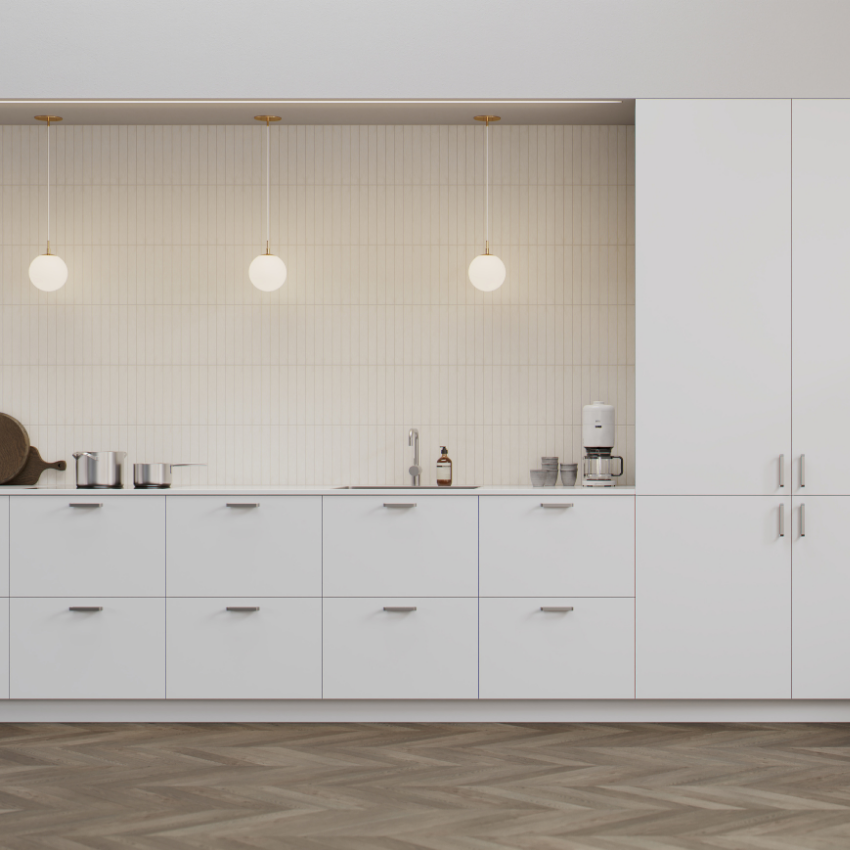 Poignée de meuble Larau bois de chêne et zink