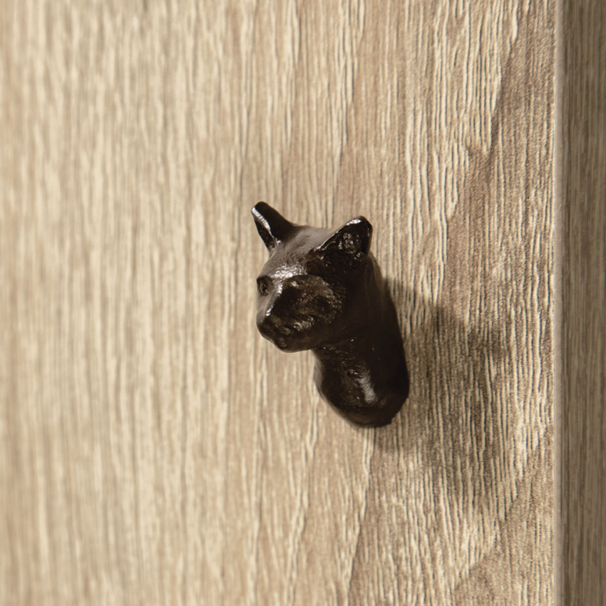 Bouton de meuble Chat Bronze