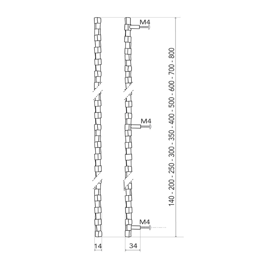 Poignée de meuble Fragile Bronze