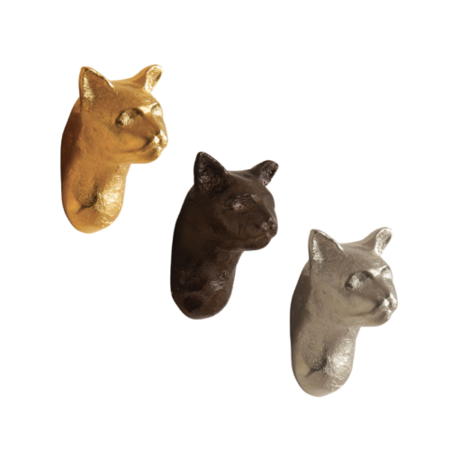 Bouton de meuble Chat Bronze Bronze Cat Furniture Knob