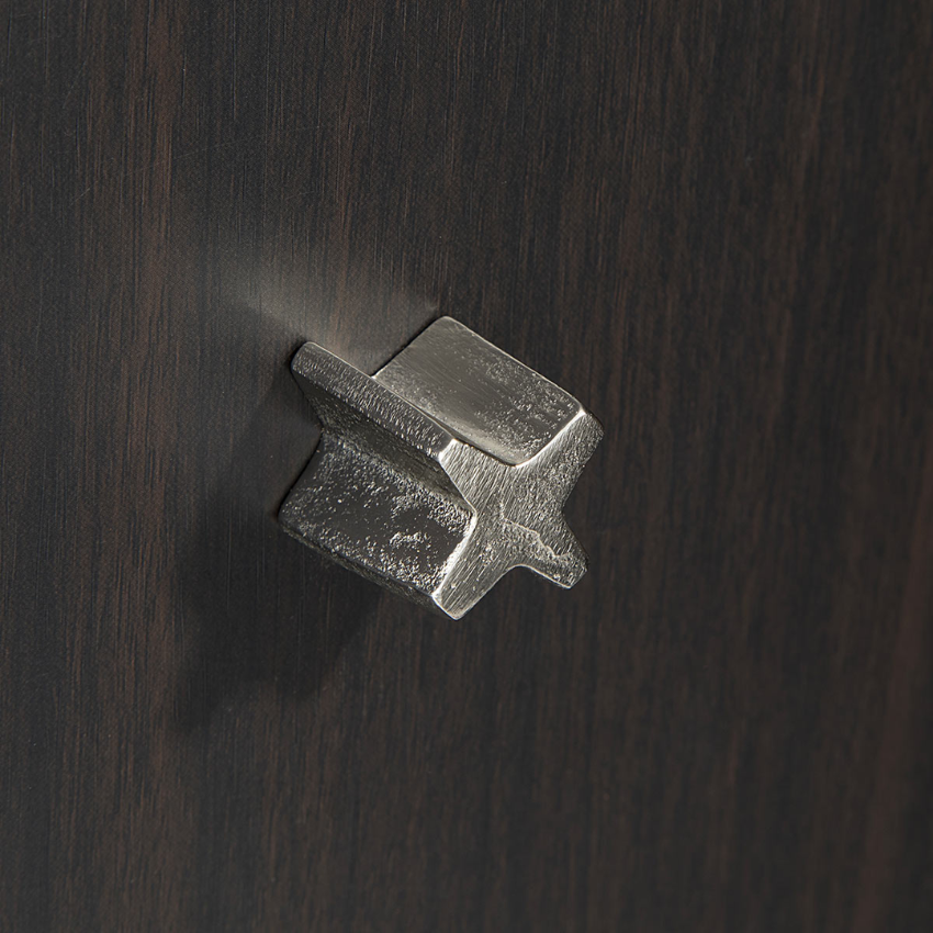 Bouton de meuble Croix Bronze