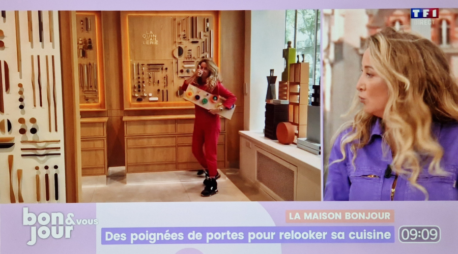 Emission télévisée TF1 La Quincaillerie Poignées de meuble et bouton de meuble de cuisine